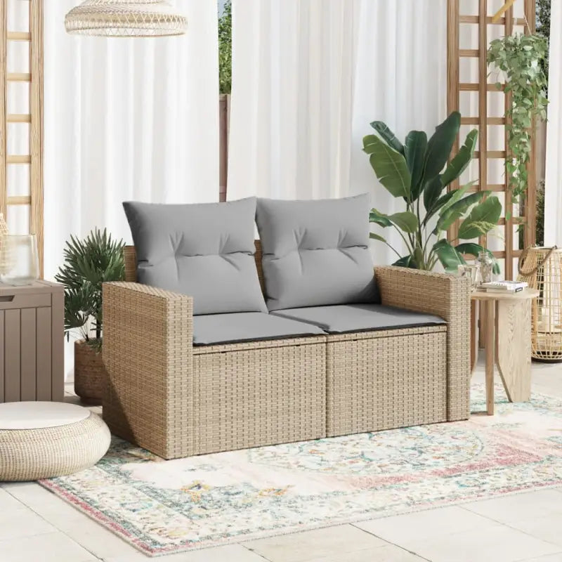Loungebanken met poly rattan en waterdichte zak voor comfortabele zitervaring - Loungebanken