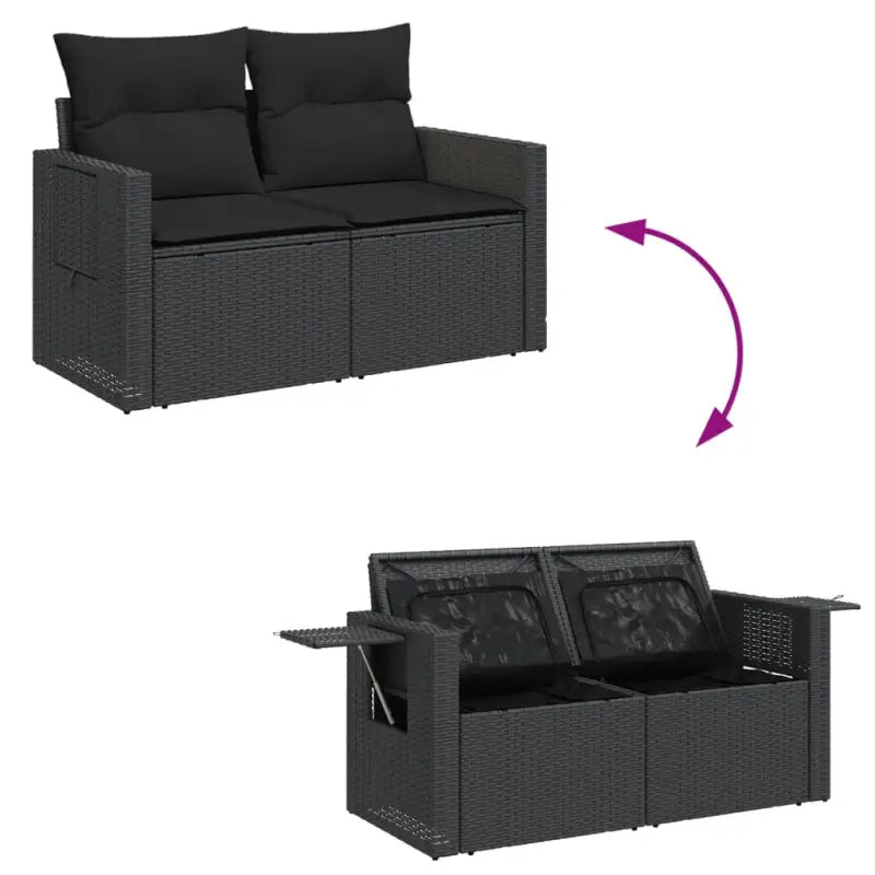 Loungebanken met poly rattan voor een comfortabele zitervaring buiten - Loungebanken