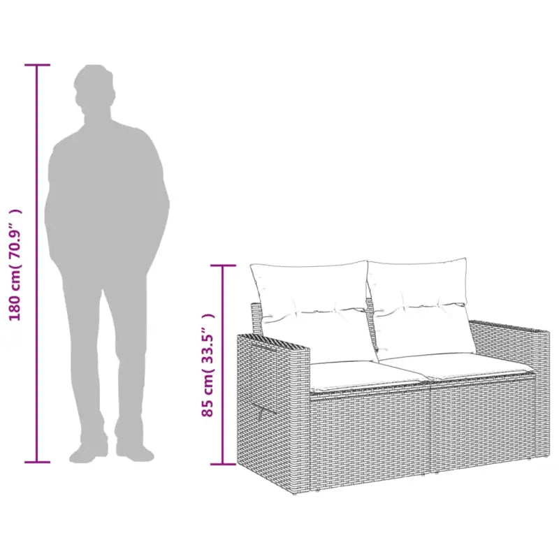 Loungebanken met poly rattan voor een comfortabele zitervaring buiten - Loungebanken