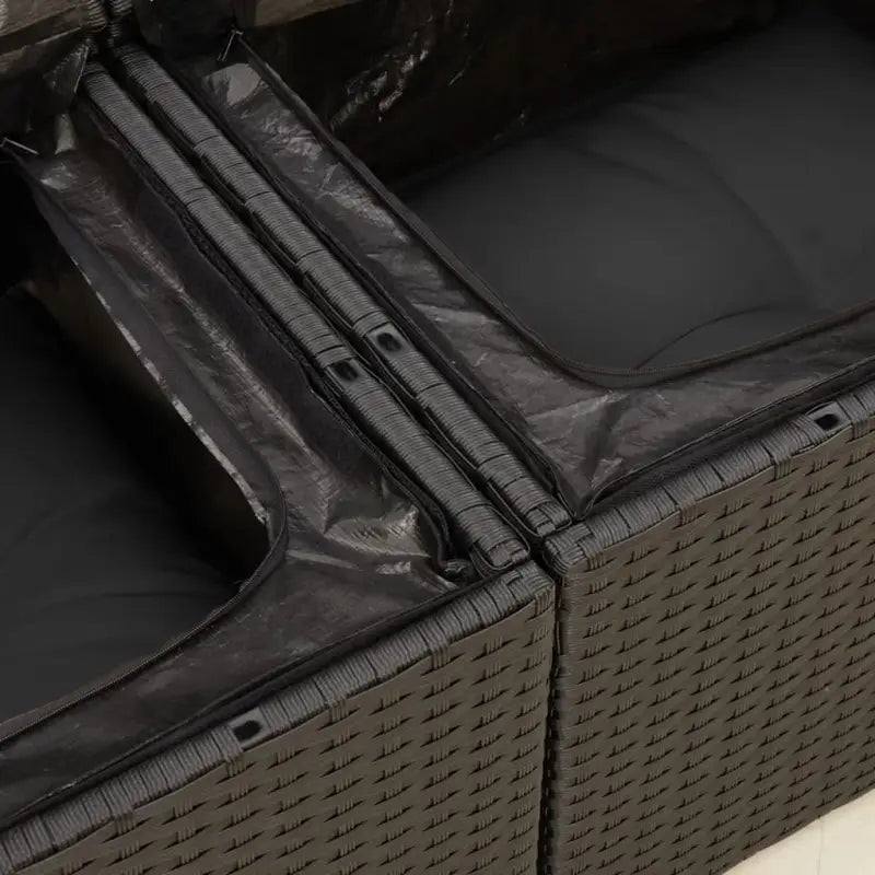 Loungebanken met poly rattan voor een comfortabele zitervaring buiten - Loungebanken