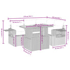 Loungebanken set in grijs materiaal van gepoedercoat staal voor tuin - Tuinsets