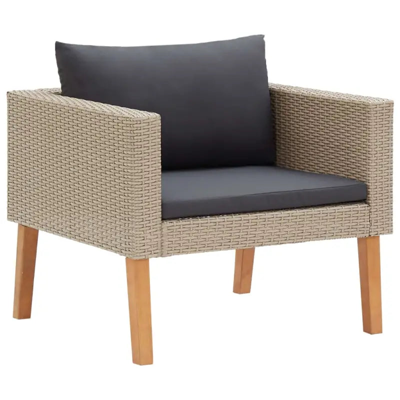 Loungebanken Tweezitsbank voor een ontspannen tuinkleef ervaring - Beige / 1 / Fauteuil - Loungebanken