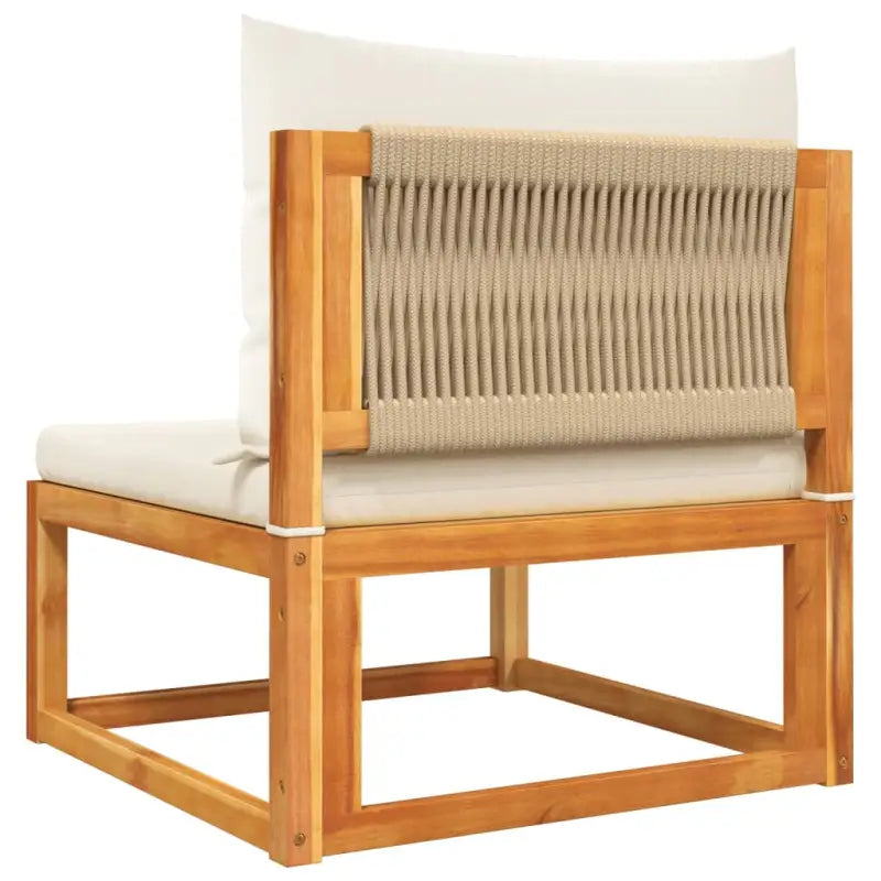 Loungebanken van massief acaciahout met comfortabele zit- en rugkussens - Loungebanken