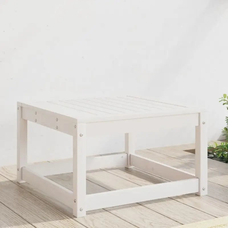 Loungebanken van massief grenenhout met modulair ontwerp voor je tuin - Wit / zonder kussens / 1 - Loungebanken