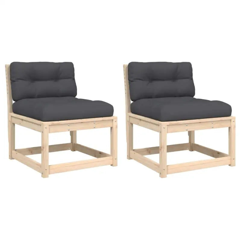 Loungebanken van massief grenenhout met modulair ontwerp voor tuin en terras - Loungebanken