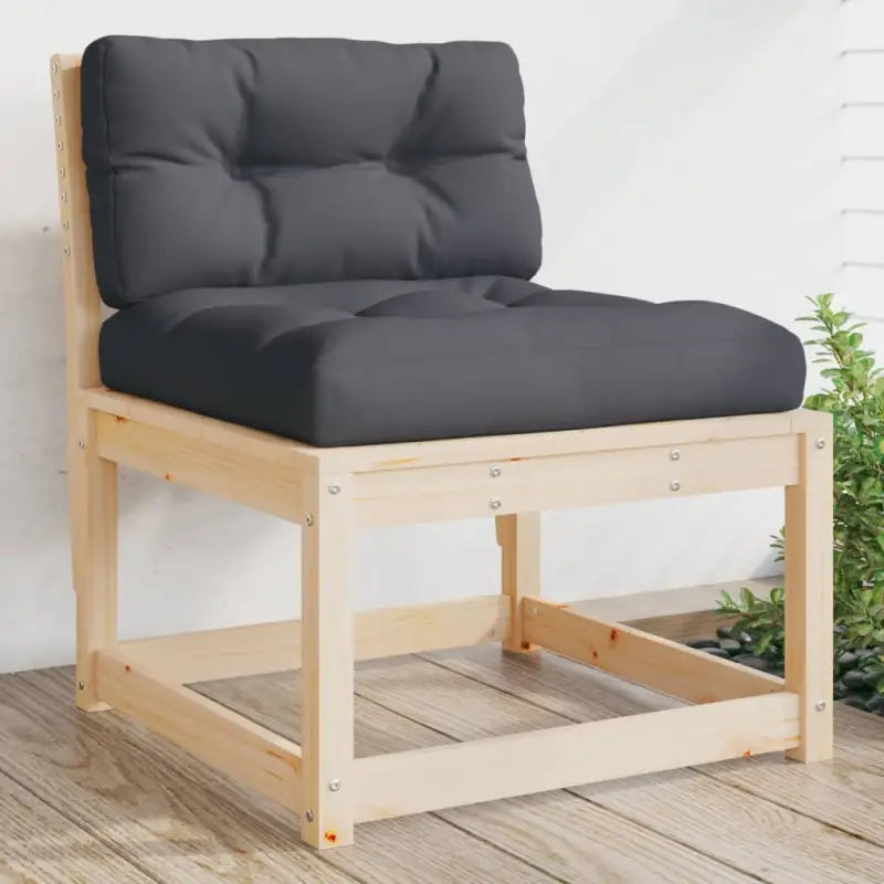 Loungebanken van massief grenenhout met modulair ontwerp voor tuin en terras - Loungebanken