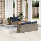 Loungebouwset voor tuin of terras met waterdichte tas en grijs materiaal - Grijs - Tuinsets