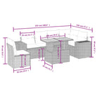 Loungeetset in zwart materiaal met gepoedercoat staal en perfecte afmetingen - Tuinsets