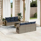 Loungehoek in Grijs Materiaal met Waterdichte Zak en Gepoedercoat Staal - Tuinsets