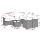 Loungeset in beige materiaal en gepoedercoat staal met perfecte afmetingen - Tuinsets