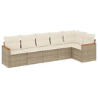 Loungeset in beige materiaal met gepoedercoat staal en waterdichte tas - Tuinsets