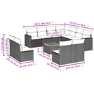Loungeset in gemengd beige materiaal voor comfortabele buitenplezier - Tuinsets