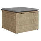 Loungeset in gemengd beige materiaal voor gezellige buitenruimtes - Tuinsets