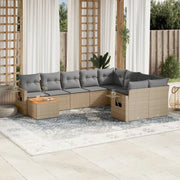 Loungeset in gemengd beige materiaal voor je tuin of terras - Tuinsets