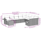 Loungeset in gemengd beige materiaal voor je tuin of terras - Tuinsets