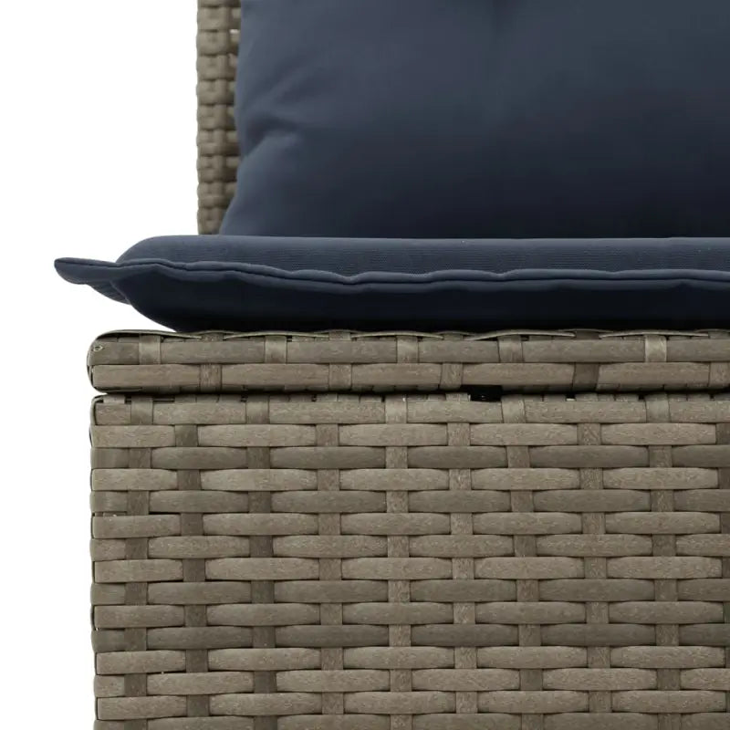 Loungeset in grijs materiaal met gepoedercoat staal afmetingen - Tuinsets