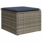 Loungeset in grijs materiaal met gepoedercoat staal afmetingen - Tuinsets