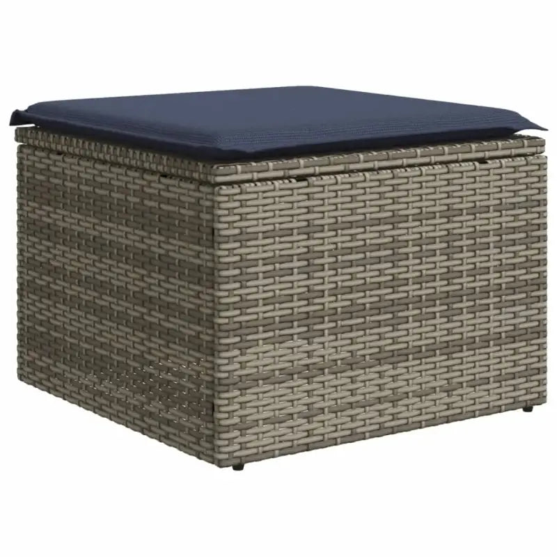 Loungeset in grijs materiaal met gepoedercoat staal afmetingen - Tuinsets