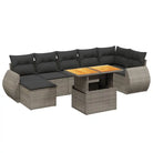 Loungeset in grijs materiaal met gepoedercoat staal afmetingen - Tuinsets