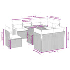 Loungeset in grijs materiaal met gepoedercoat staal en comfortabele afmetingen - Tuinsets