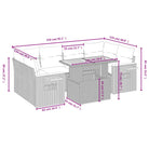 Loungeset in grijs materiaal met gepoedercoat staal en comfortabele afmetingen - Tuinsets