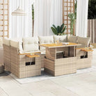 Loungeset in grijs materiaal met gepoedercoat staal en comfortabele afmetingen - beige en crèmekleurig