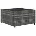 Loungeset in grijs materiaal met gepoedercoat staal en comfortabele rugkussens - Tuinsets