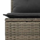 Loungeset in grijs materiaal met gepoedercoat staal en waterdichte tas - Tuinsets