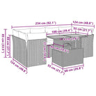 Loungeset in grijs materiaal met gepoedercoat staal en waterdichte tas - Tuinsets