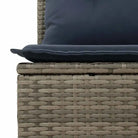 Loungeset in grijs materiaal met gepoedercoat staal en waterdichte tas - Grijs - Tuinsets