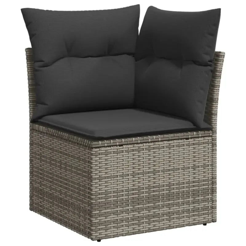 Loungeset in Grijs Materiaal met Waterdichte Tas en Gepoedercoat Staal - Tuinsets