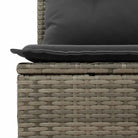 Loungeset in grijs materiaal met waterdichte zak en gepoedercoat staal - Tuinsets