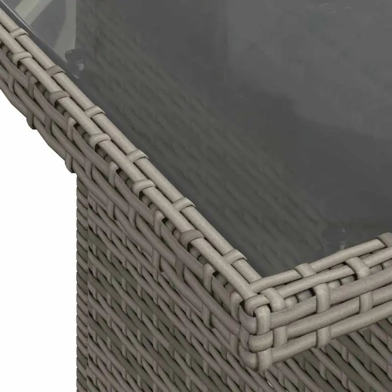 Loungeset in grijs materiaal met waterdichte zak en gepoedercoat staal - Tuinsets