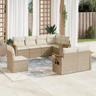 Loungeset in zwart materiaal met gepoedercoat staal en comfortabele afmetingen - beige en crèmekleurig / Zonder tafel