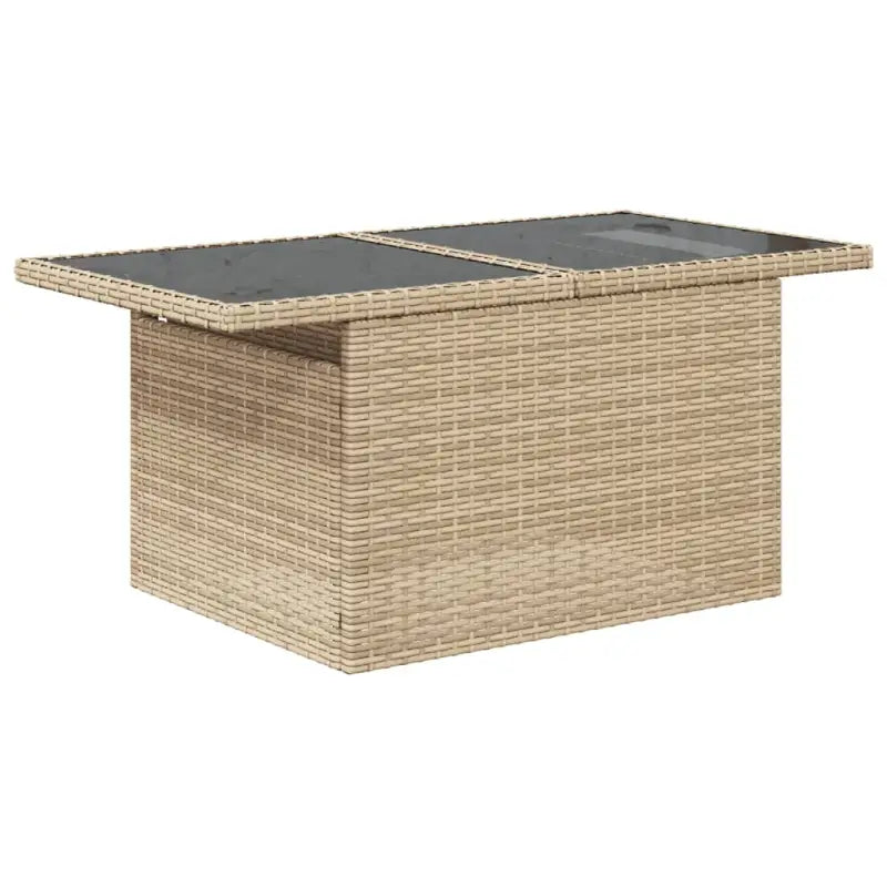 Loungeset met beige materiaal en gepoedercoat staal voor buitengebruik - Tuinsets