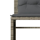 Loungeset met gehard glas en grijs materiaal voor jouw tuin of terras - Tuinsets
