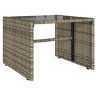 Loungeset met gehard glas en grijs materiaal voor jouw tuin of terras - Tuinsets