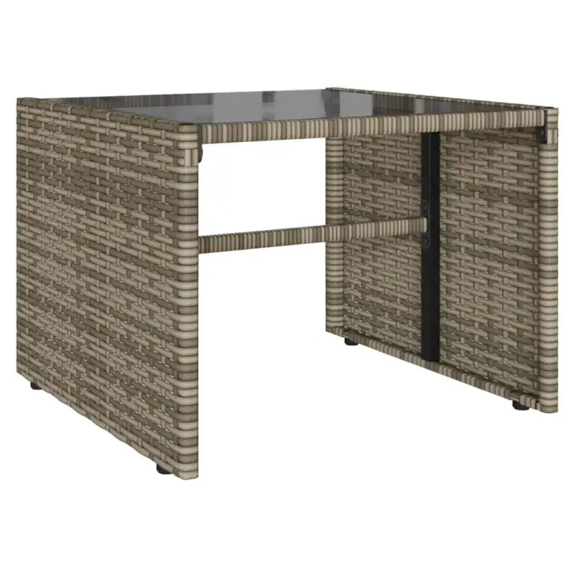 Loungeset met gehard glas en grijs materiaal voor jouw tuin of terras - Tuinsets