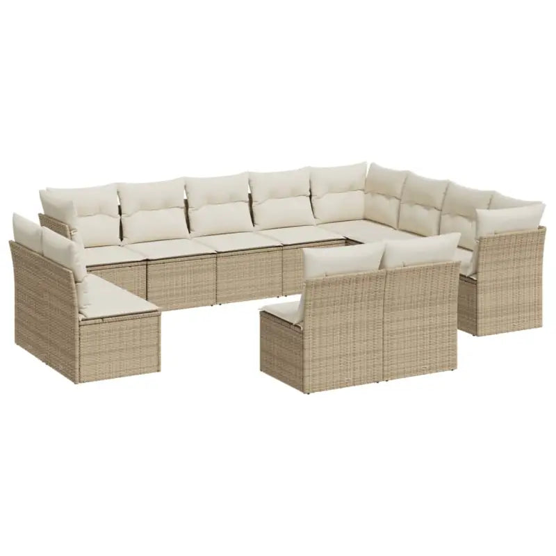 Loungeset met poly rattan en comfortabele zitervaring voor je tuin - Tuinsets