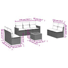 Loungeset met poly rattan en gepoedercoat staal voor jouw tuin - Tuinsets