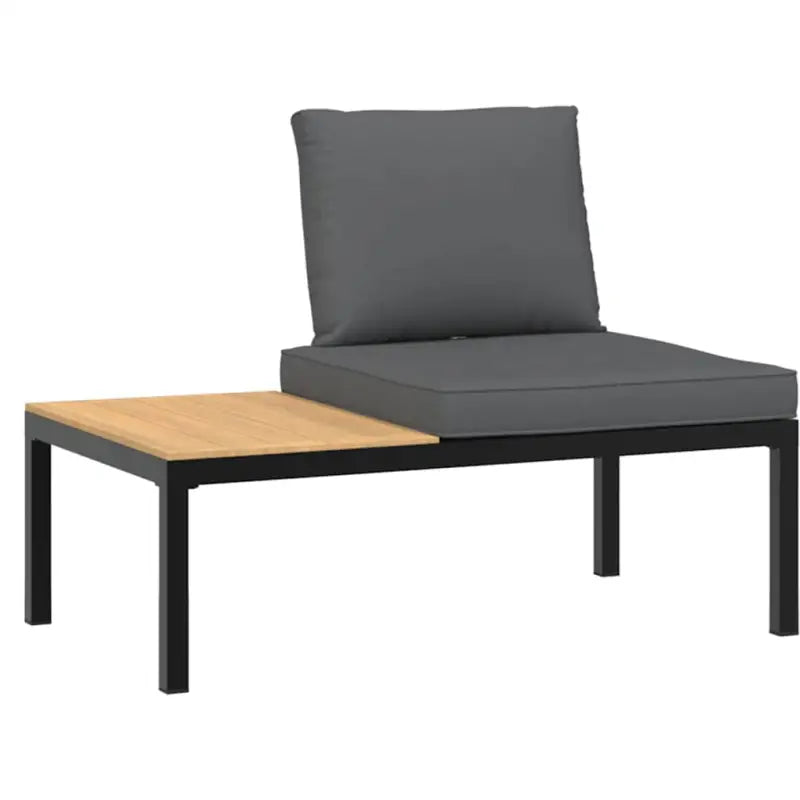 Loungeset met wasbare hoes en comfortabele zitervaring in gepoedercoat aluminium - Tuinsets