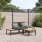 Loungeset met wasbare hoes en comfortabele zitervaring in gepoedercoat aluminium - Tuinsets