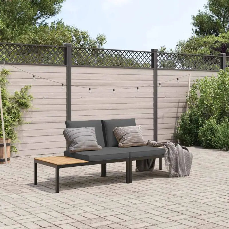 Loungeset met wasbare hoes en comfortabele zitervaring in gepoedercoat aluminium - Zonder tafel - Tuinsets