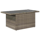 Loungeset met waterdichte tas en grijs materiaal van gepoedercoat staal - Grijs / met opbergruimte - Tuinsets