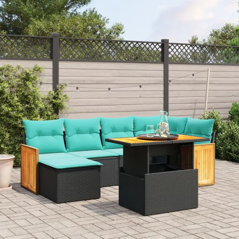 Loungeset met waterdichte tas en grijs materiaal van gepoedercoat staal - Zwart / zonder opbergruimte - Tuinsets