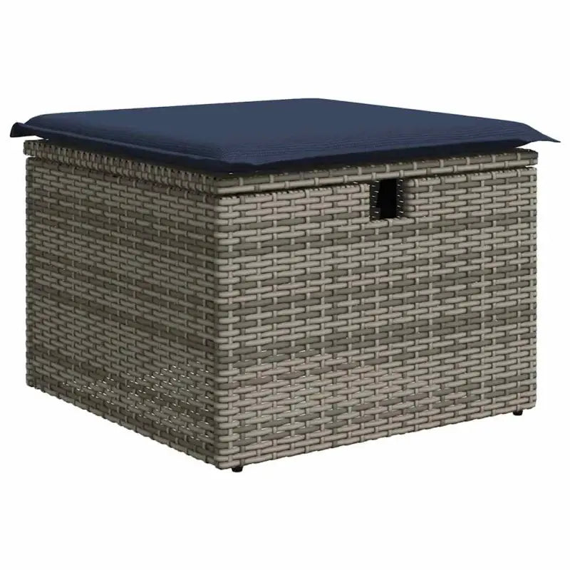 Loungeset met waterdichte tas en grijs materiaal van gepoedercoat staal - Grijs / met opbergruimte - Tuinsets