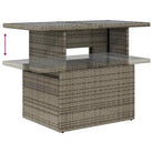 Loungeset met waterdichte tas en grijs materiaal van gepoedercoat staal - Grijs / met opbergruimte - Tuinsets