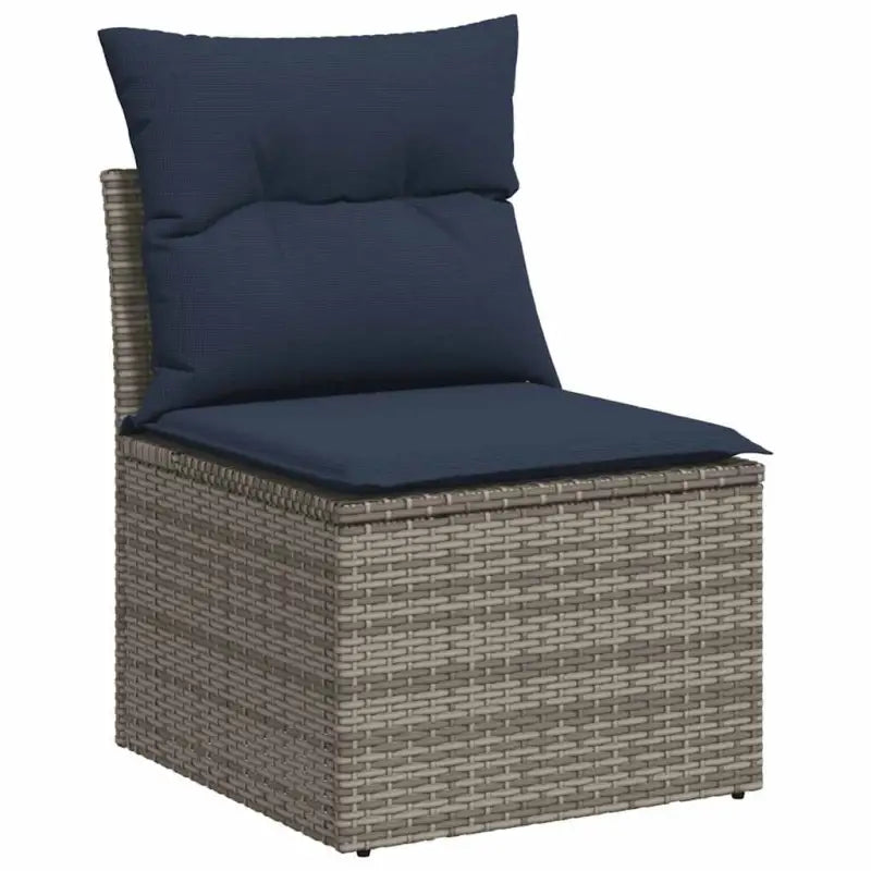 Loungeset met waterdichte tas in grijs materiaal en gepoedercoat staal - Grijs - Tuinsets