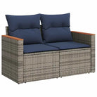 Loungeset met waterdichte zak en grijs materiaal van gepoedercoat staal - Tuinsets