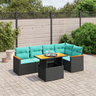 Loungeset met waterdichte zak en grijs materiaal van gepoedercoat staal - Zwart / zonder opbergruimte - Tuinsets